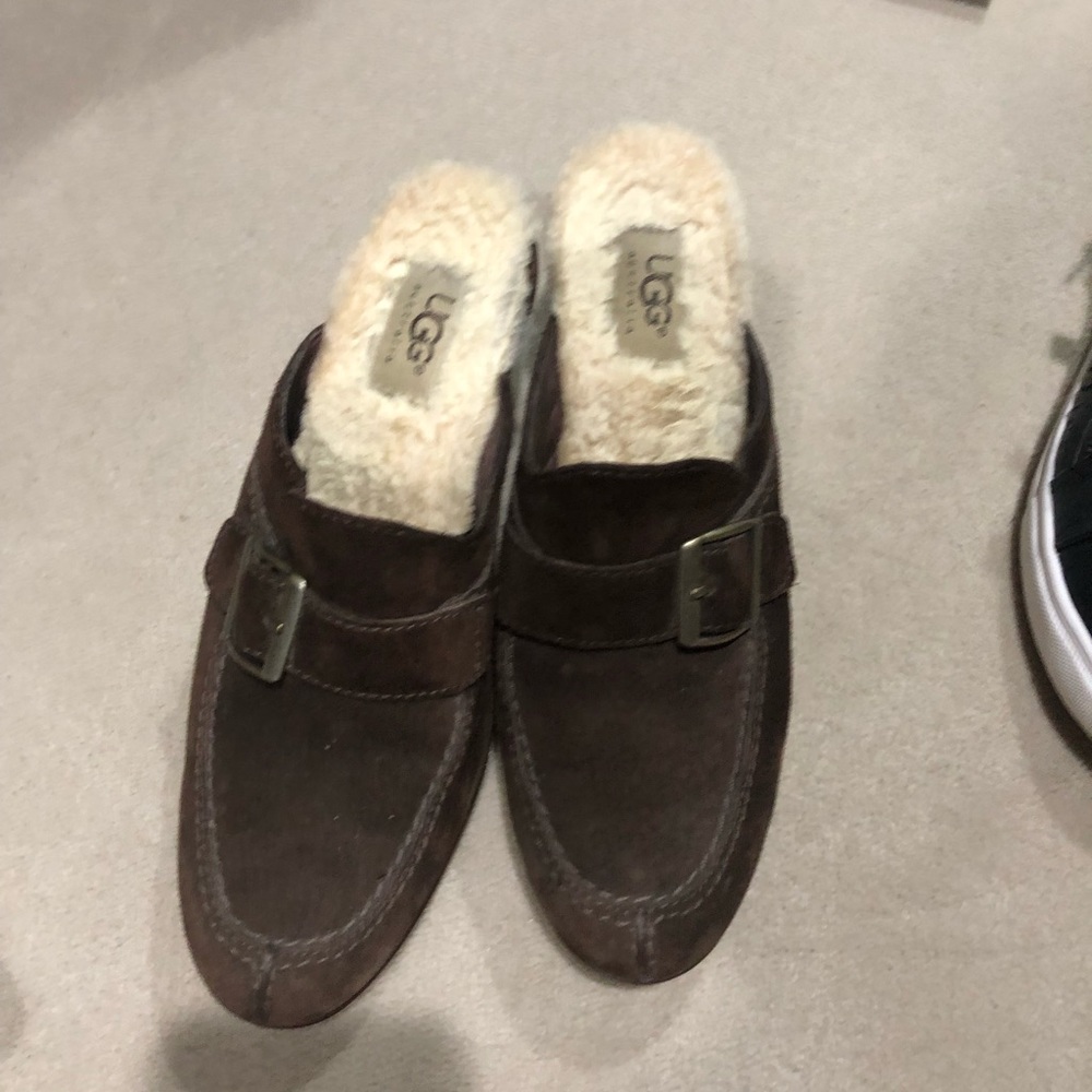 Ugg slip on shoes.